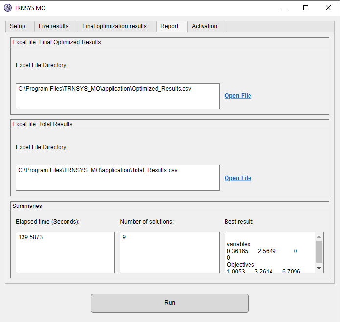 TRNSYS OPTIMIZATION