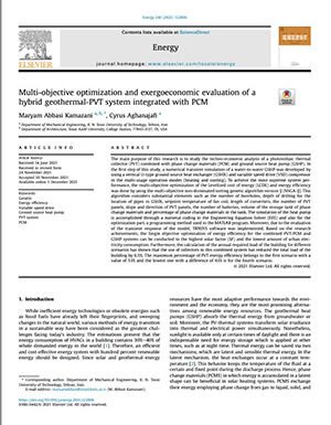 Multi Optimization of TRNSYS for a hybrid Photovoltaic, PCM systems